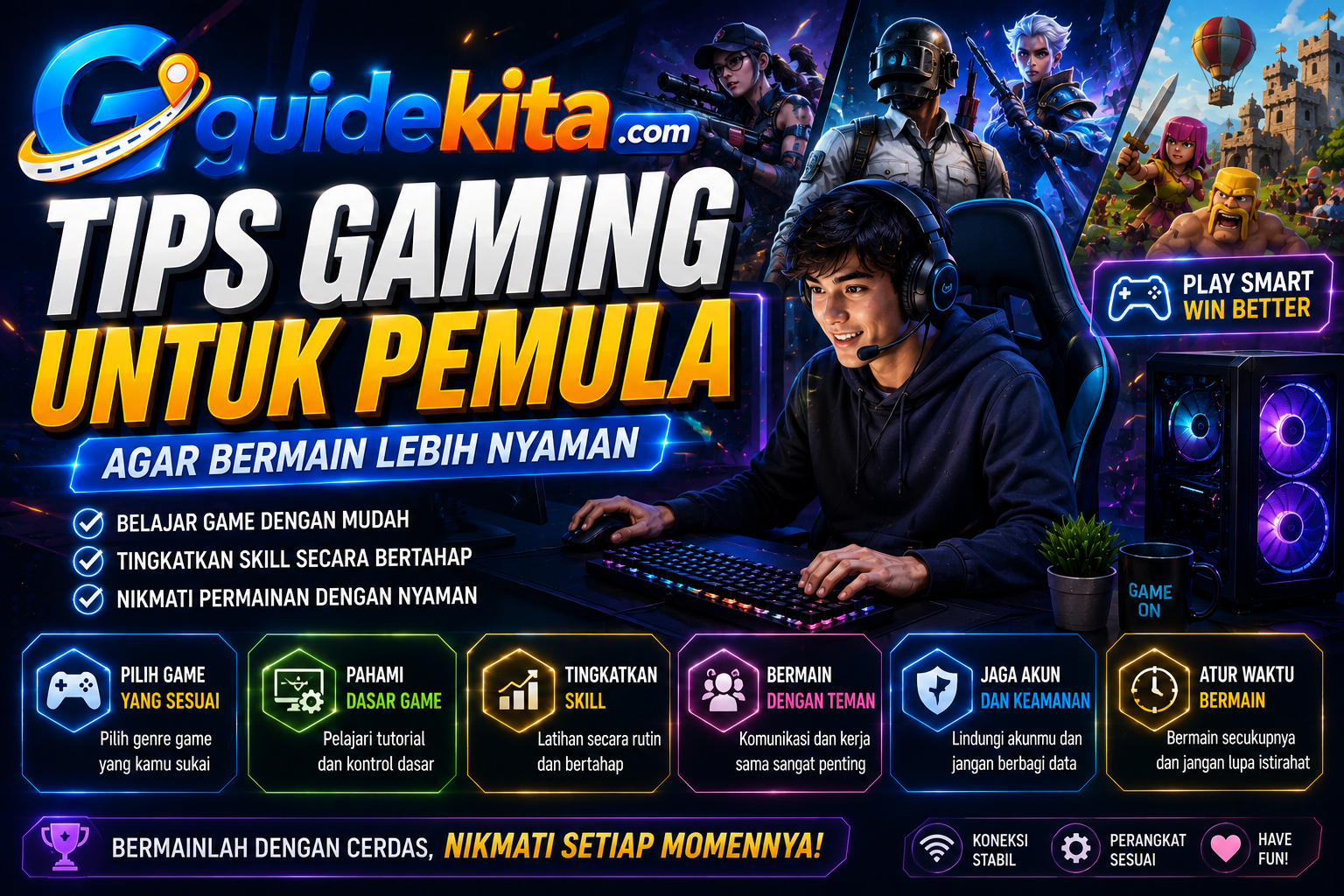 gambar tips gaming untuk pemula