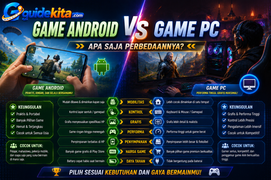Game Android vs game PC
